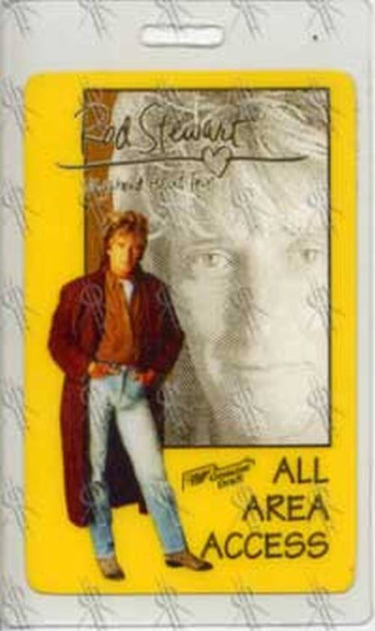 STEWART-- ROD - 'Vagabond Heart' Tour All Area Access Laminate - 1