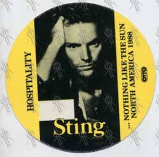 STING - &#39;... Nothing Like The Sun&#39; 1988 North America Tour Hospitality Pass - 1