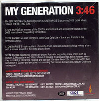 STONE PARADE - My Generation - 2
