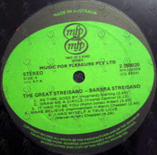 STREISAND-- BARBRA - The Great Streisand - 3