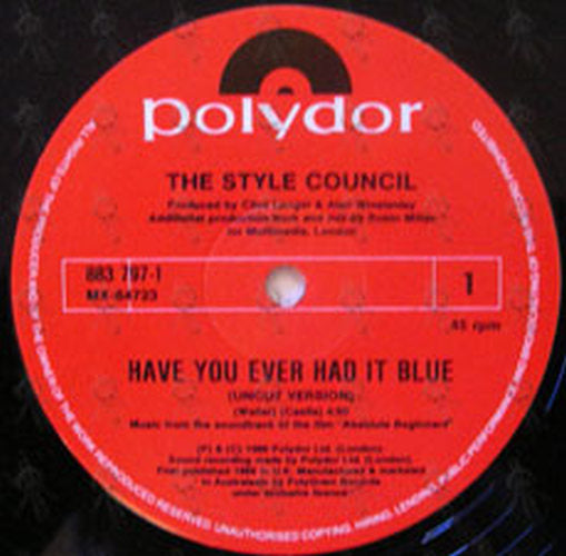 STYLE COUNCIL-- THE - Have You Ever Had It Blue - 3