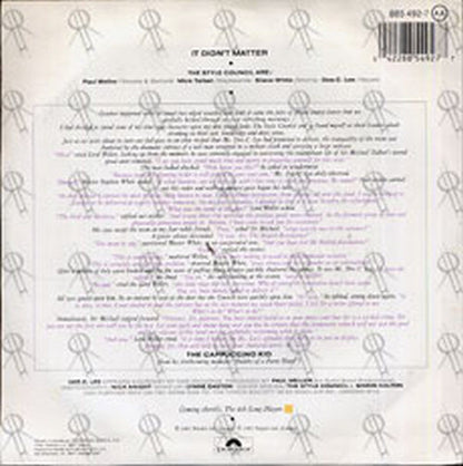 STYLE COUNCIL-- THE - It Didn't Matter - 2