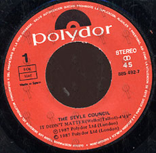 STYLE COUNCIL-- THE - It Didn't Matter - 3