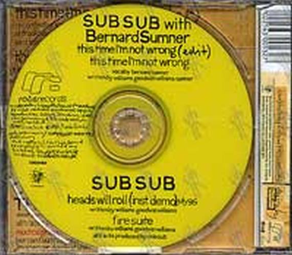 SUB SUB - This Time I'm Not Wrong (With Bernard Summer) - 2
