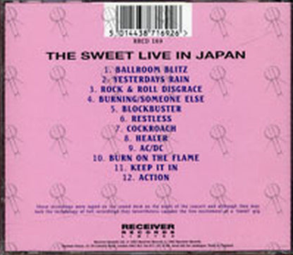 SWEET - Live: Rock & Roll Disgrace - 2