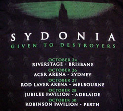 SYDONIA - Black '2008 Slipknot Tour' T-Shirt - 4