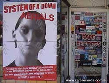 SYSTEM OF A DOWN - 'Aerials' CD Single Poster - 2