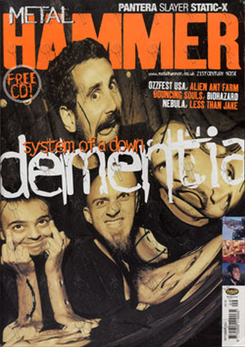 SYSTEM OF A DOWN - &#39;Metal Hammer&#39; - September 2001 - System Of A Down On Cover - 1