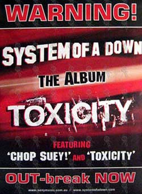 SYSTEM OF A DOWN - 'Toxicity' Album Poster - 1