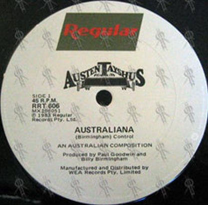TAYSHUS-- AUSTEN - Australiana - 2