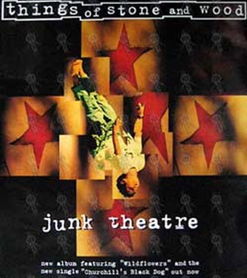 THINGS OF STONE AND WOOD - 'Junk Theatre' Album Poster - 1
