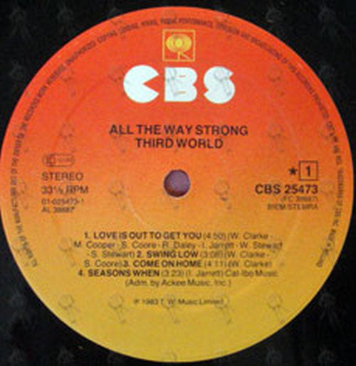 THIRD WORLD - All The Way Strong - 3