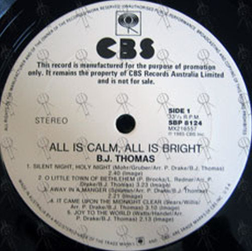 THOMAS-- B.J. - All Is Calm All Is Bright - 3