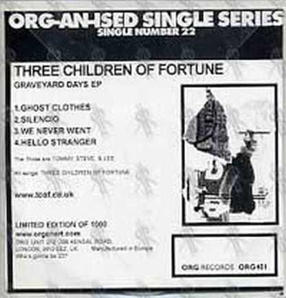 THREE CHILDREN OF FORTUNE - Grave Yard Days EP (Org-an-ised Single Series/Single Number 20) - 2