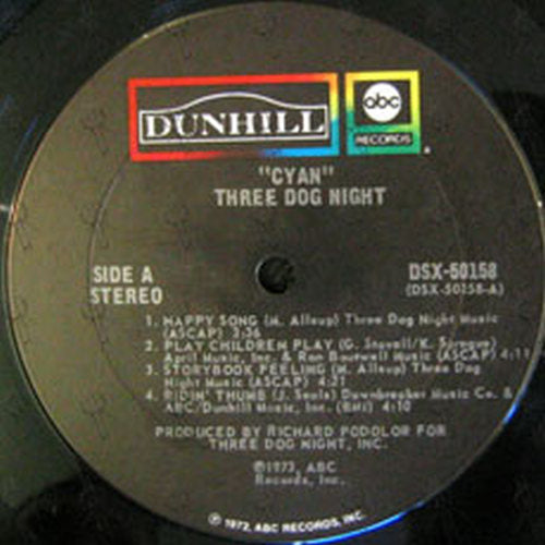 THREE DOG NIGHT - Cyan - 3