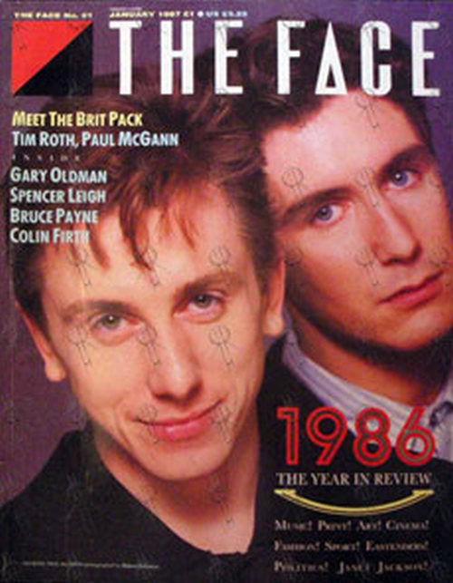 TIM ROTH|PAUL McGANN - &#39;The Face&#39; - January 1987 - Tim Roth &amp; Paul McGann On Front Cover - 1