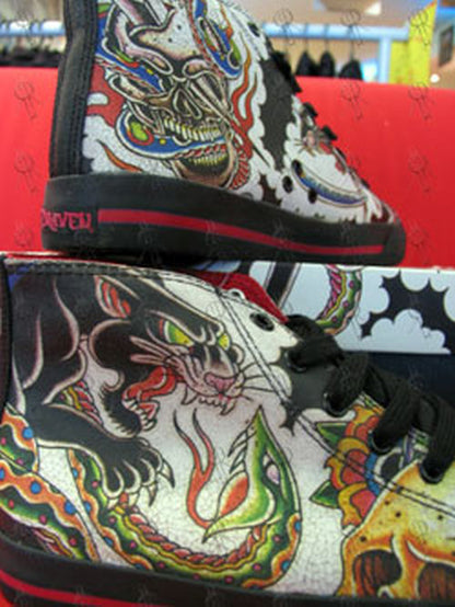 TOKYO HIRO - 'Muteki' Tattoo Design High-Top Shoes - 2