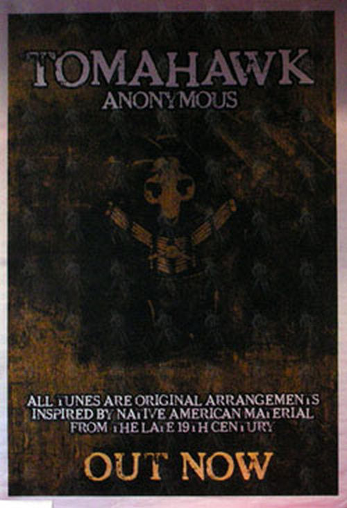 TOMAHAWK - 'Anonymous' Album Promo Poster - 1