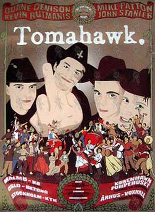 TOMAHAWK - European Tour Poster - 1