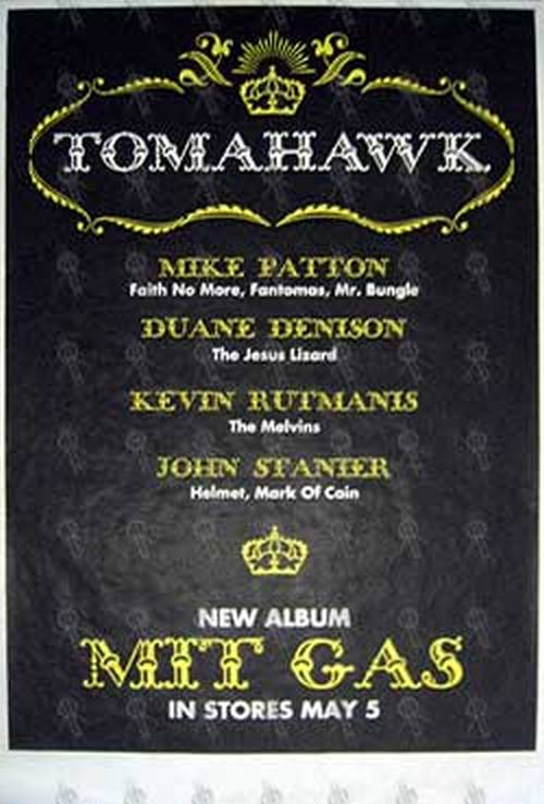 TOMAHAWK - 'MIT Gas' Band Member Poster - 1