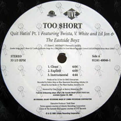 TOO SHORT - Quit Hatin' Pt. 1 - 3