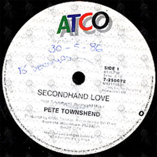 TOWNSHEND-- PETE - Secondhand Love - 2