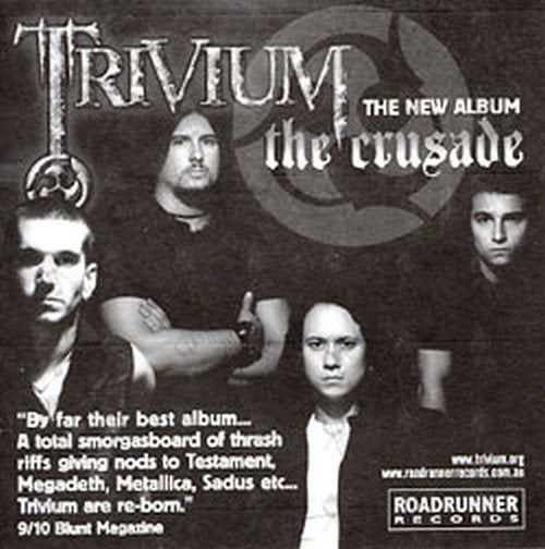 TRIVIUM - &#39;The Crusade&#39; Promo Sticker - 2