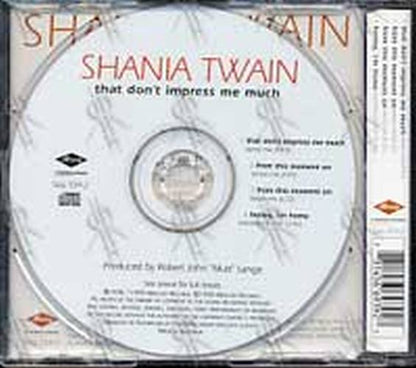 TWAIN-- SHANIA - That Don't Impress Me Much (Part 2 of a 2CD Set) - 2