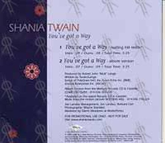 TWAIN-- SHANIA - You&#39;ve Got A Way - 2