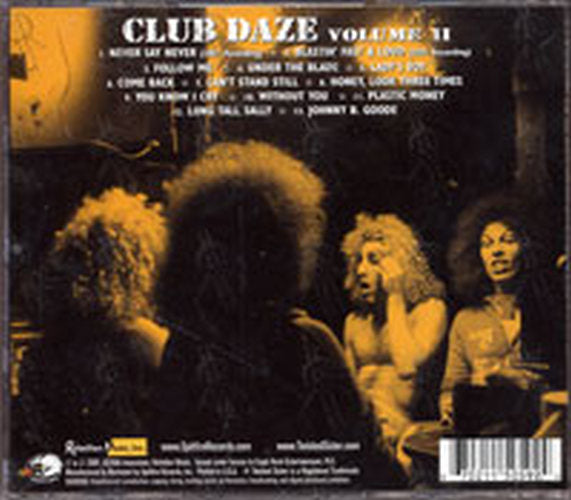 TWISTED SISTER - Club Daze Volume II Live In The Bars - 2