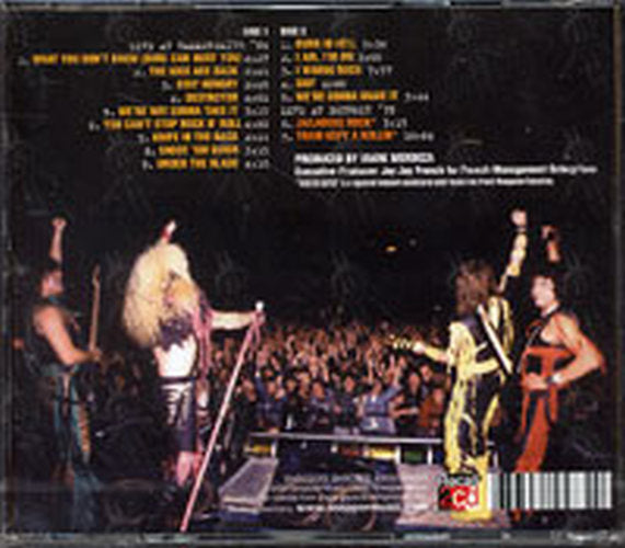 TWISTED SISTER - Live At Hammersmith - 2