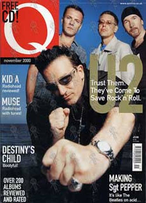 U2 - &#39;Q&#39; - November 2000 - U2 On Cover - 1