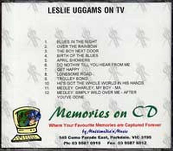UGGAMS-- LESLIE - Leslie Uggams On TV With Mitch Miller's Sing Along Chorus - 2
