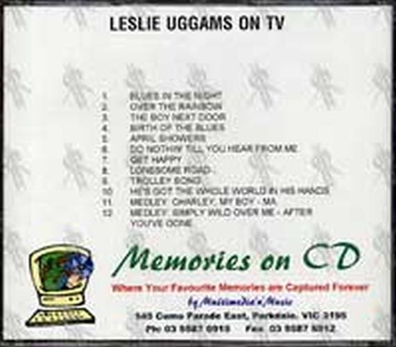 UGGAMS-- LESLIE - Leslie Uggams On TV With Mitch Miller&#39;s Sing Along Chorus - 2