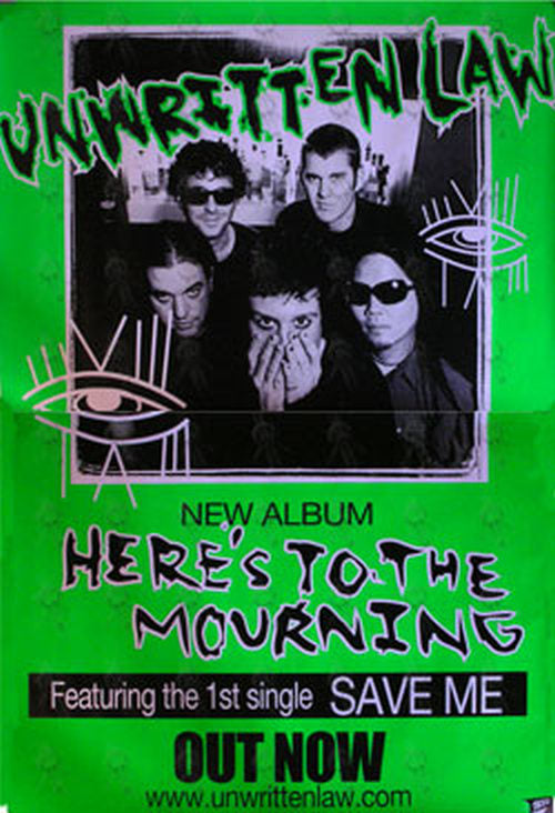 UNWRITTEN LAW - &#39;Heres To The Morning&#39; Album Promo Poster - 1