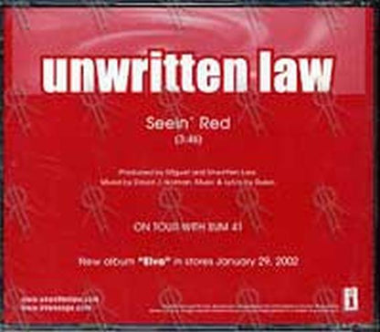 UNWRITTEN LAW - Seein' Red - 2