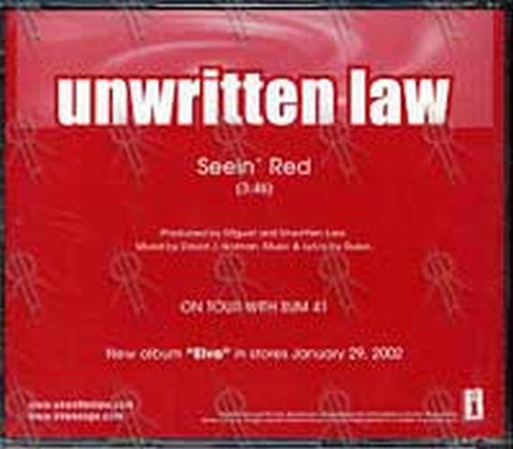 UNWRITTEN LAW - Seein' Red - 2