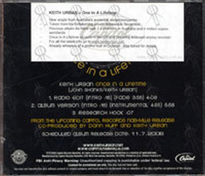 URBAN-- KEITH - Once In A Lifetime - 2