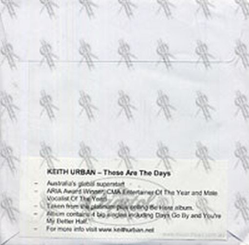 URBAN-- KEITH - These Are The Days - 2