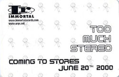 URGE-- THE - 'Too Much Stereo' Form-Cut Sticker - 2