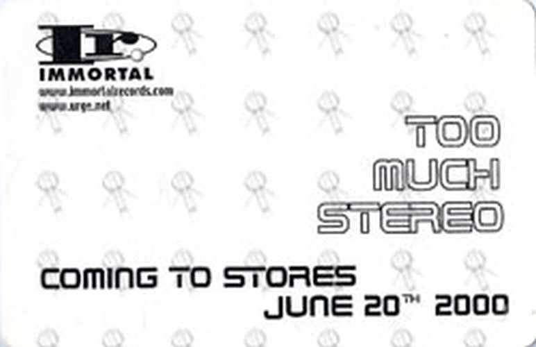 URGE-- THE - 'Too Much Stereo' Form-Cut Sticker - 2