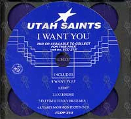 UTAH SAINTS - I Want You (Limited Edition Remixes) - 4