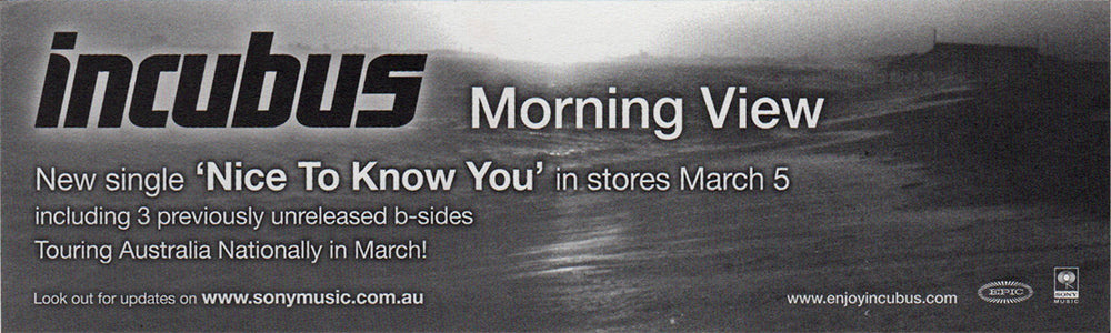 Morning View&#39; Australian Tour Sticker