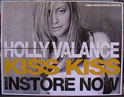 VALANCE-- HOLLY - 'Kiss Kiss' CD Single Poster - 1