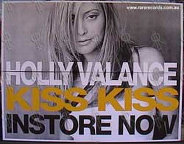 VALANCE-- HOLLY - 'Kiss Kiss' CD Single Poster - 1