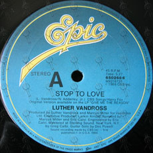 VANDROSS-- LUTHER - Stop To Love - 3