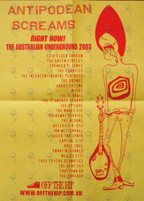 VARIOUS ARTISTS - 2003 Antipodean Screams Poster - 1