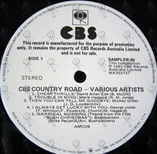 VARIOUS ARTISTS - CBS Country Road - 3