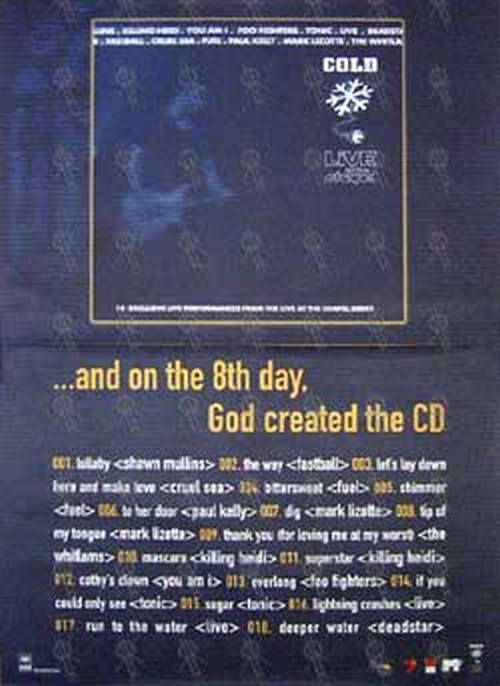 VARIOUS ARTISTS - &#39;Cold Live At The Chapel&#39; Album Poster - 1