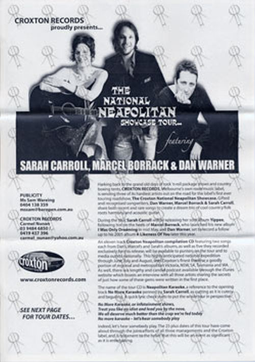 VARIOUS ARTISTS - Croxton Neapolitan Karaoke featuring Dan Warner